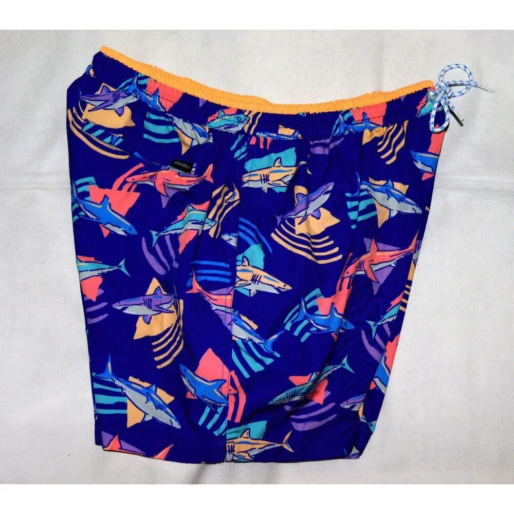 Chubbies‎ Men's (The Daddy Sharks) Swim Trunks Size 2XL - 5.5